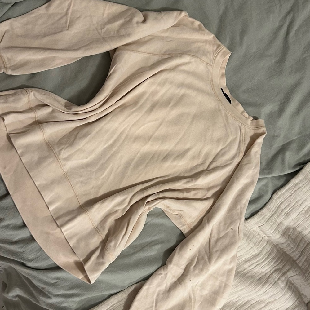 Jcrew beige crew neck